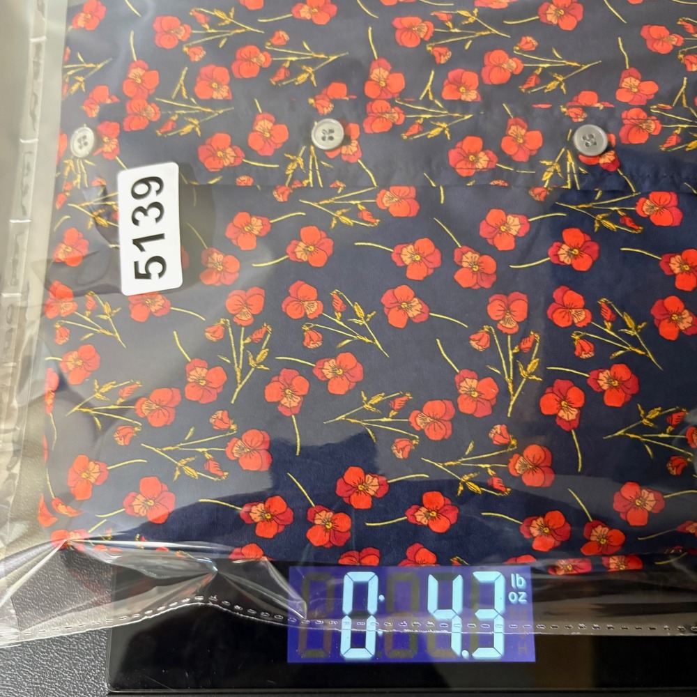 J.Crew Liberty Art Fabric Button Down Shirt Size 10 Floral Navy Peter Pan Collar - Picture 12 of 12